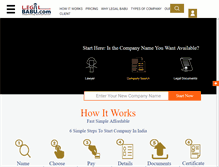 Tablet Screenshot of legalbabu.com